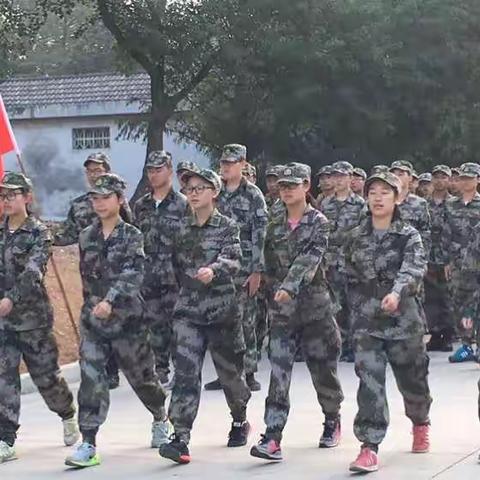 挥洒汗水的青春——军训第三天