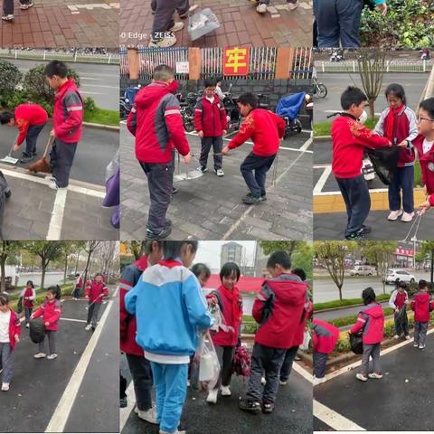 环境卫生 从我做起——兴安学校四年级捡拾垃圾活动