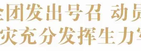 共青团中央向全团发出号召 动员广大团员青年积极投身防汛救灾充分发挥生力军和突击队作用