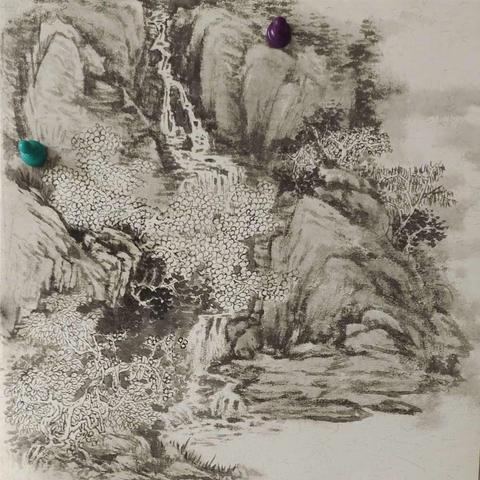 水墨山水小品绘制