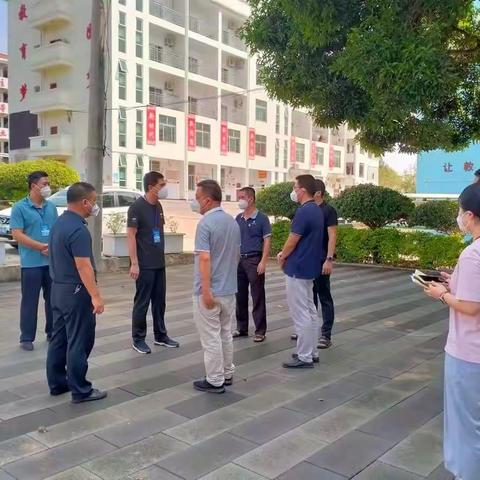 市、县疫情防控领导组到我校督查指导疫情防控工作