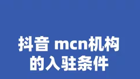 mcn机构 具体是做什么的？