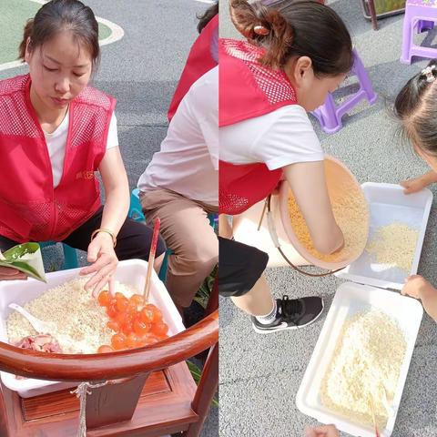 贛化社区开展“粽叶飘香迎端午，文明和谐社区情”包粽子活动