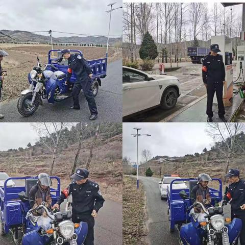 【沁源县公安局法中派出所】路遇群众推车行    民警相助解民“油”