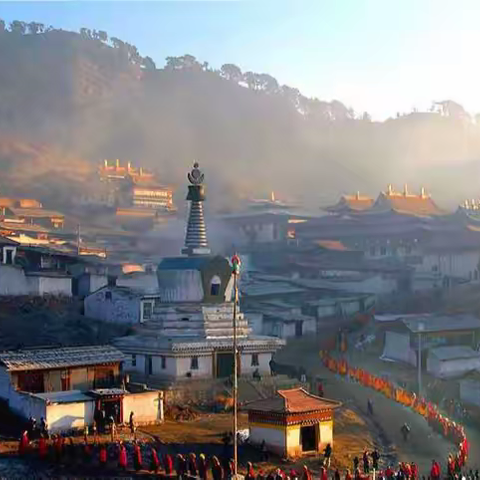 神秘的甘南小镇——郎木寺（三） 天葬