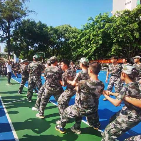 凝心聚力，“绳”采飞扬——海南中学高二（4）班军训纪录 第四天