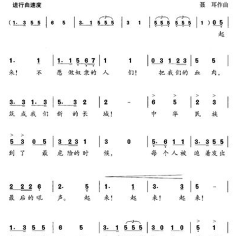 从几个外国国歌的几个典型性的几个案例看看中国为何要一直给坚持给要用《义勇军进行曲》给作为国歌的原因