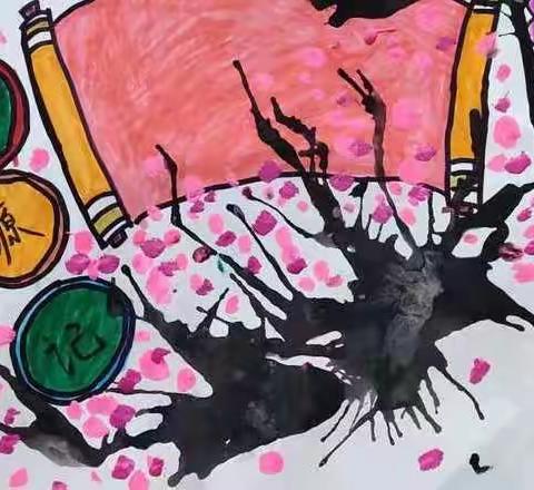 古文绘画展风采，提升自我正当时——特师附小一年级同学们的《桃花源记》