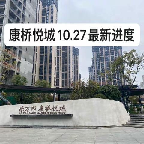 乐万邦 康桥悦城10.27最新进度