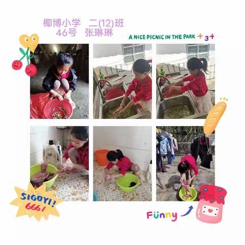 《劳动伴我行，实践促成长》～椰博小学二（12）班家庭劳动展示成果
