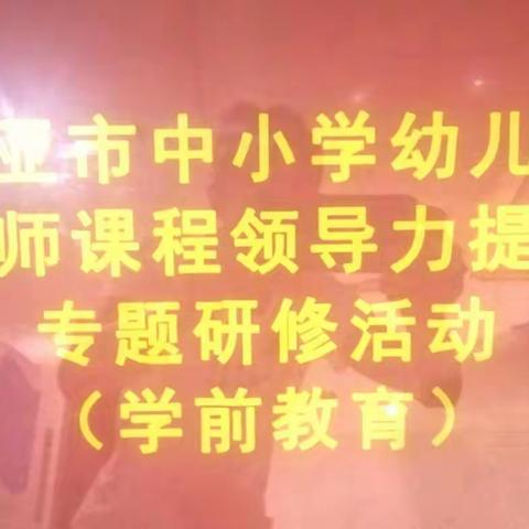 以课程领导力  促幼儿园发展——三亚市中小学幼儿园教师课程领导能力提升专题研修活动（学前教育）