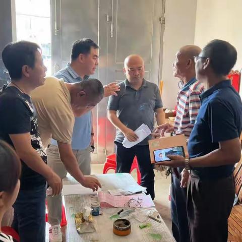 临高县城市更新动迁工作组联同入户开展征收签约工作第1次记录