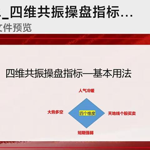 四维共振的用法