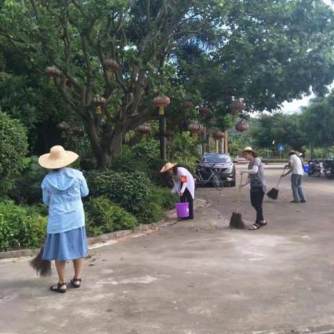 兴隆综合执法服务管理局政务中心配合物业办创卫工作周报