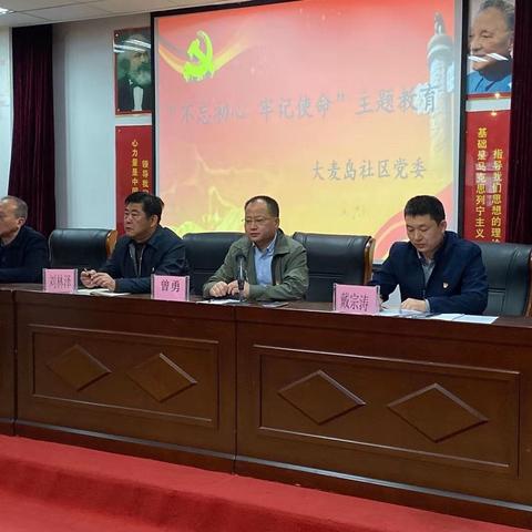 大麦岛社区“不忘初心、牢记使命”主题党日活动