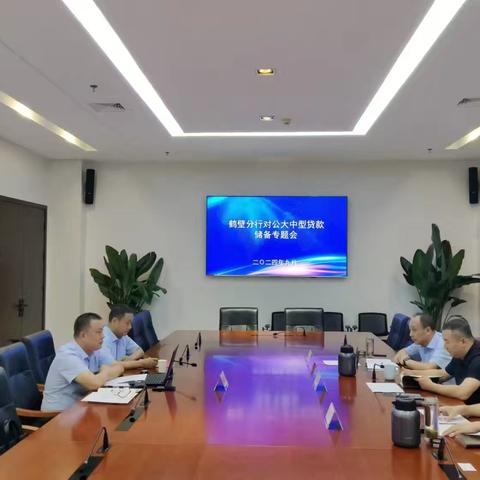 鹤壁分行组织召开对公大中型贷款储备专题会