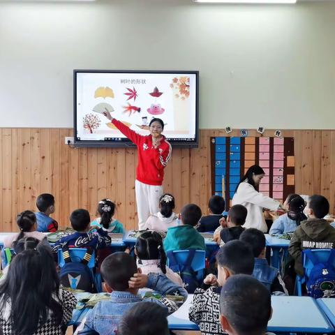 椑木镇中心幼儿园第二届树叶粘贴画活动