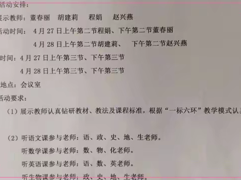 展风采，促成长---记严务中学青年教师展示课活动