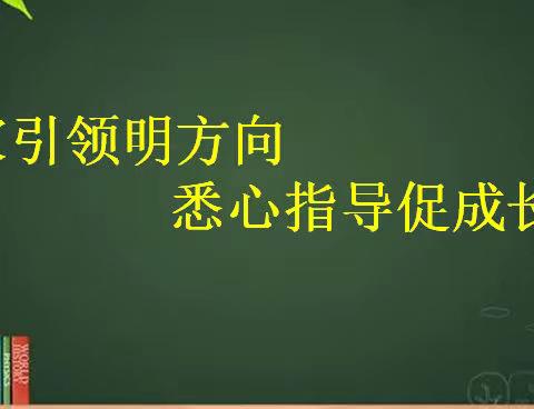 专家引领明方向  悉心指导促成长