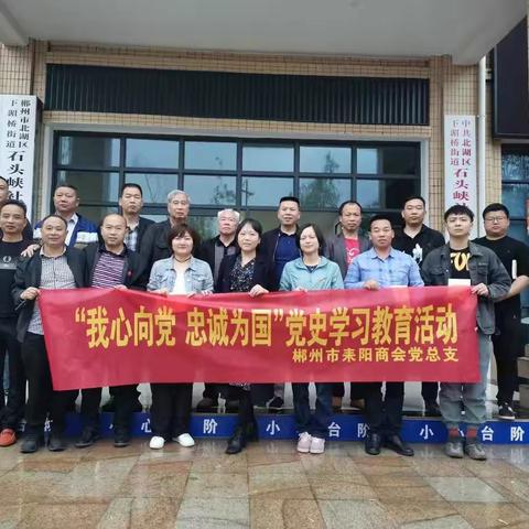 郴州市耒阳商会党总支开展“我心向党、忠诚为国”党史学习教育