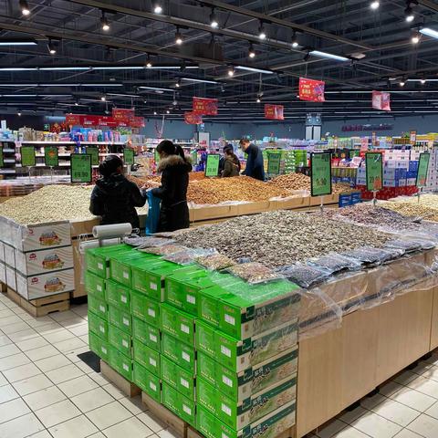 胡集店2021年春节干货陈列