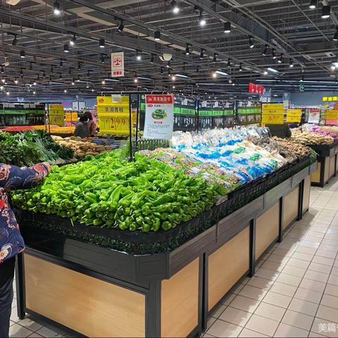 胡集店生鲜商品陈列美篇