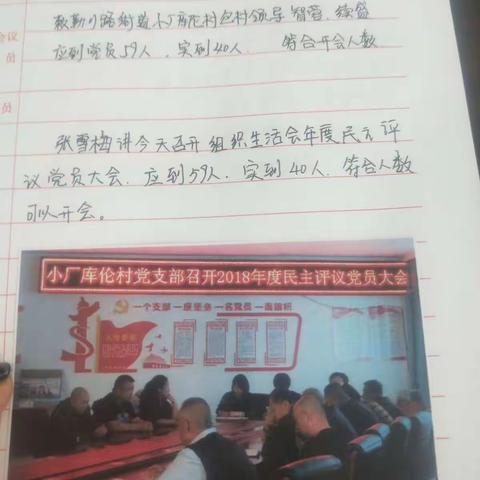 2019年3月14日党员大会