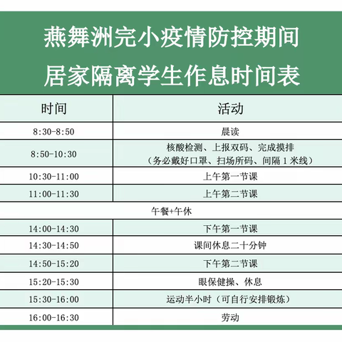 燕舞洲完小“停课不停学”线上教学致家长的一封信