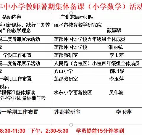 精准解读新课标，有效实施新教学——刘英小学巨溪校区数学集体备课