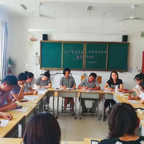 实验小学2017-2018学年三年级级部第二学期期末检测质量分析会