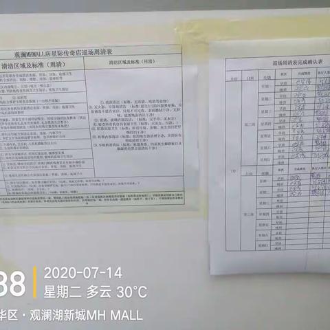 7月14日观澜店例行工作