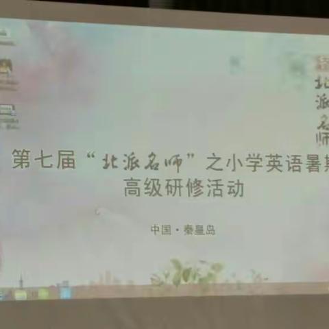 《北派名师》小学英语暑假培训心得