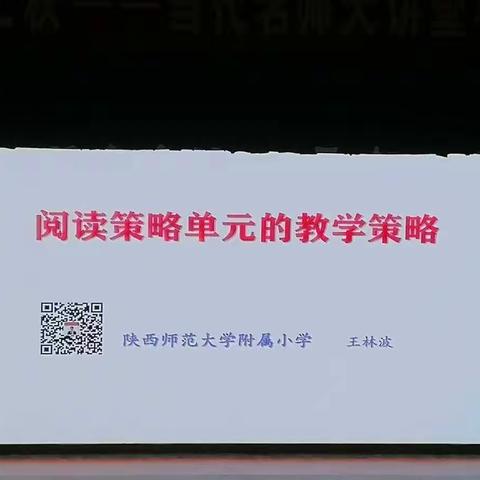 王凌波讲座——策略单元的教学策略