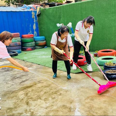 【美翼·新概念幼教】新概念第一幼儿园开展爱国卫生“大擦洗、大冲洗、大扫除”活动纪实