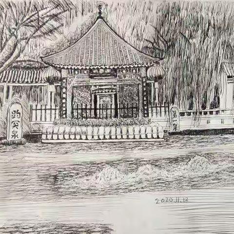 雅男的左手简笔画