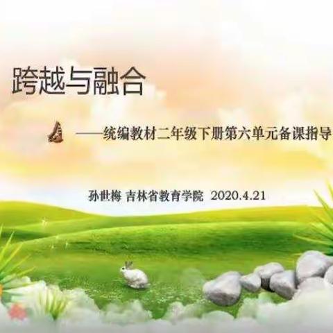 跨越与融合——部编版二年级下册第六单元备课分享