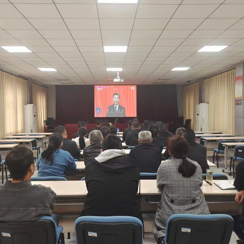 市生态环境局商河分局组织党员干部收听收看党的二十大召开盛况