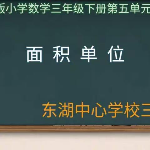 三下数学《面积单位》