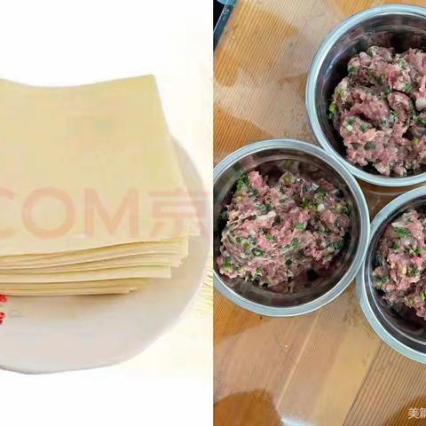 小三班帮厨活动：包馄饨