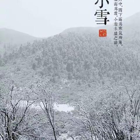 二十四节气—小雪