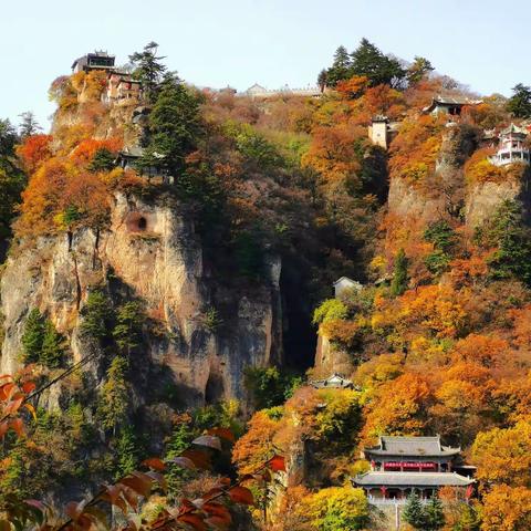 深秋时节登崆峒山