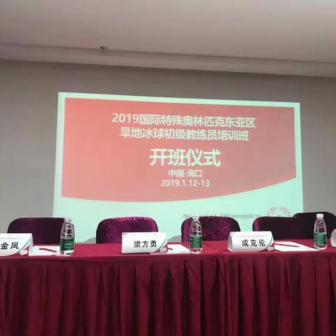 【澄迈县特殊教育学校】参加2019年旱地冰球教练员培训活动