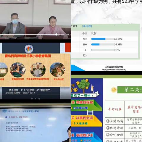 “线上观摩  不负时光 ”后衙小学线上语文观摩教育研讨活动