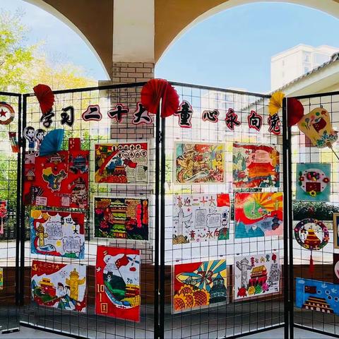 拳拳之心颂祖国，殷殷之情系华夏——白云湖学校2022年秋第二期校园文化布置