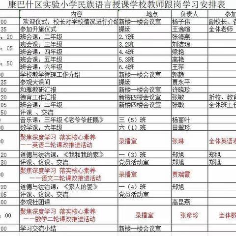 全市民族语言授课学校挂职学习培训