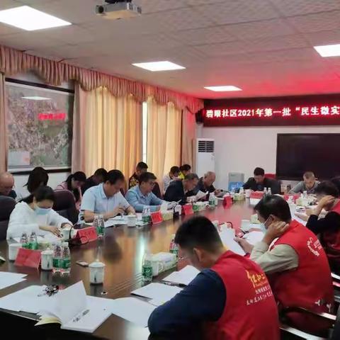 碧眼社区开展“民生微实事“项目评议会