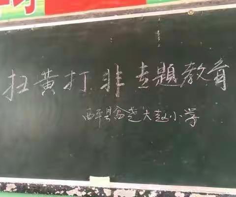 大赵小学“扫黄打非助成长  营造和谐美校园”活动