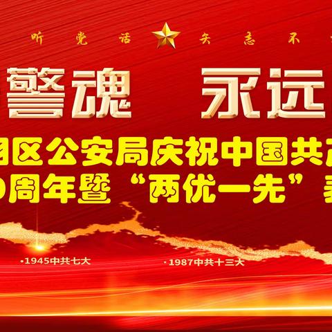 我局召开“忠诚铸警魂 永远跟党走”庆祝建党100周年暨“两优一先”表彰大会