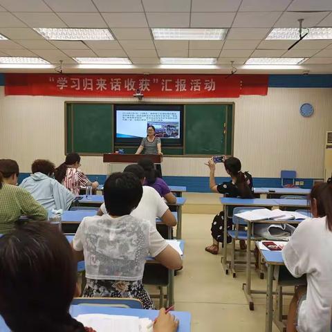 学习 总结 反思 成长                             ——小学语文“学习归来话收获”