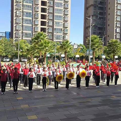 罗平县振兴小学2022年体育节暨第七界冬季运动会五6班开幕式、体育特色展示